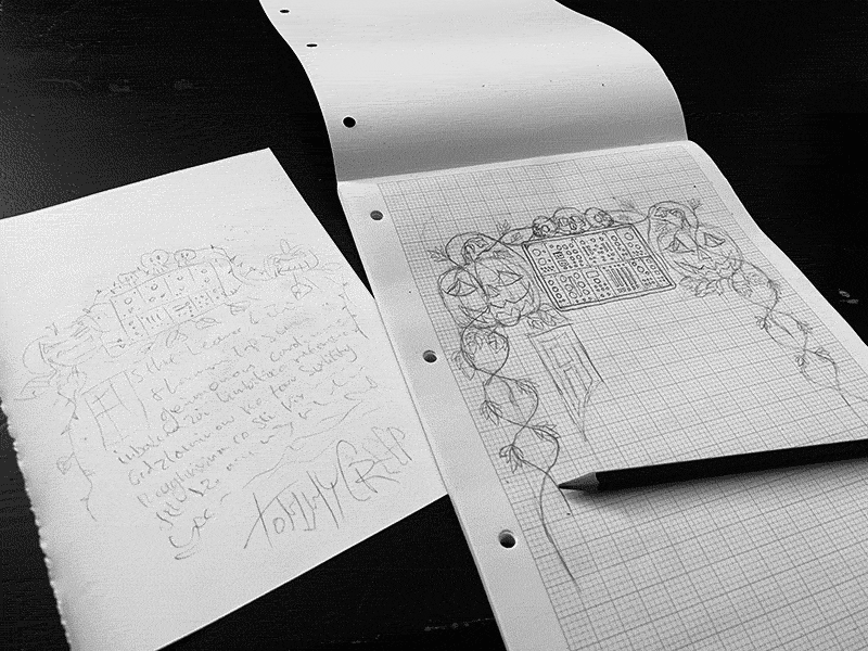 Sketch for editorial page